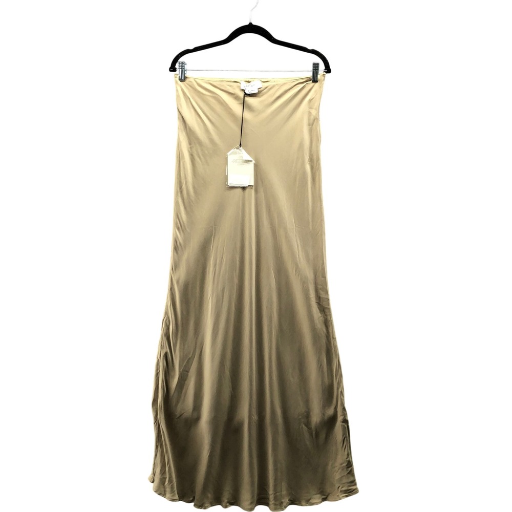 NWT The Line by K Skirt Cleo Maxi Skirt Womens XL‎ Cupro Blend Beige Khaki Silky